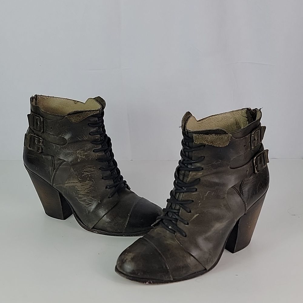 Freebird By Steven Malry Black Leather Women’s Booties - Picture 4 of 16